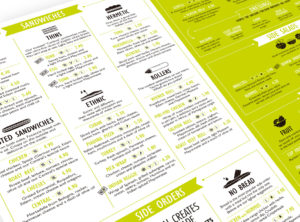Interior de carta para Central Cafe